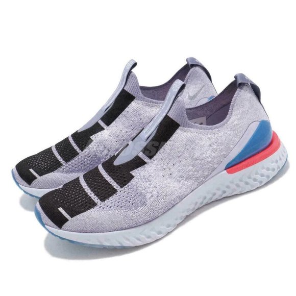 Nike Epic Phantom React Flyknit GS Indigo Fog Kid's Sneakers Size 6Y NO BOX - Picture 1 of 5